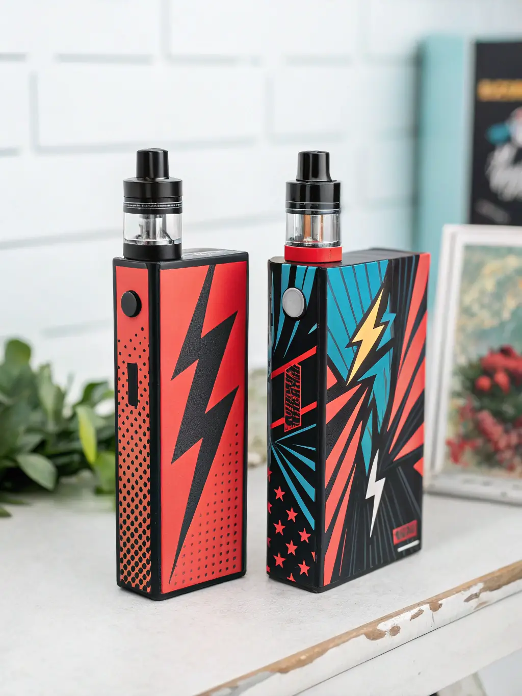 A detailed 3D render of a vape device prototype, showcasing intricate design elements and internal components, set against a backdrop of design software interfaces and engineering schematics, emphasizing Vapeoffactory's prototype design capabilities.